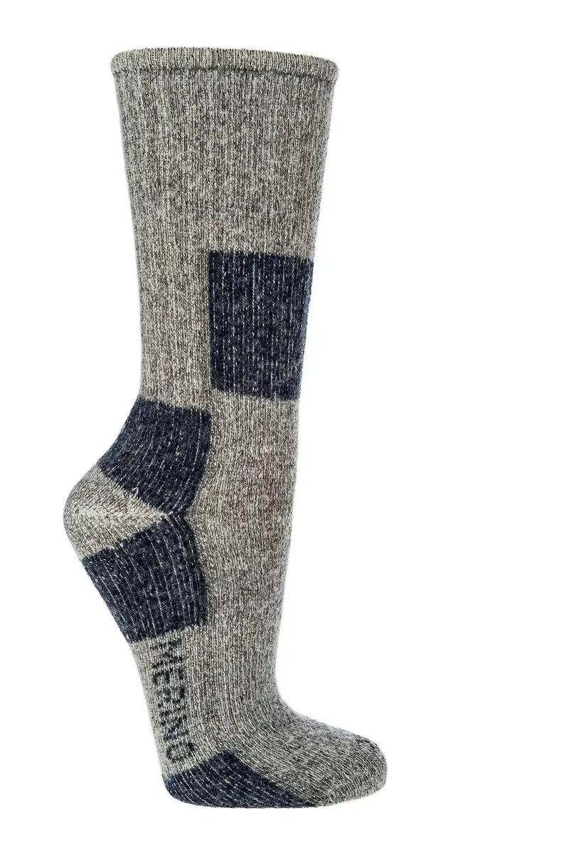 Merinowolle Trekkingsocken – Wandersocken Outdoor (1 Paar), Gr. 35–46