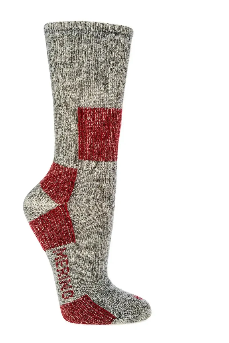 Merinowolle Trekkingsocken – Wandersocken Outdoor (1 Paar), Gr. 35–46