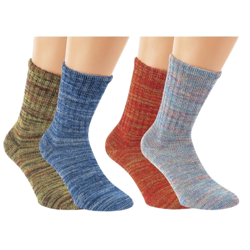 Warme Winter-Bambussocken Multicolor 2er/4er Pack Unisex (35–46)