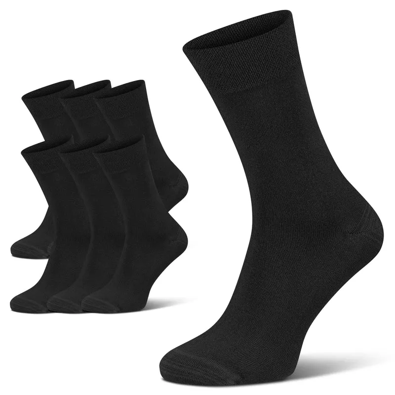 Bambus Viskose Socken schwarz mit Softrand bamboo:line | 3 bis 15 Paar