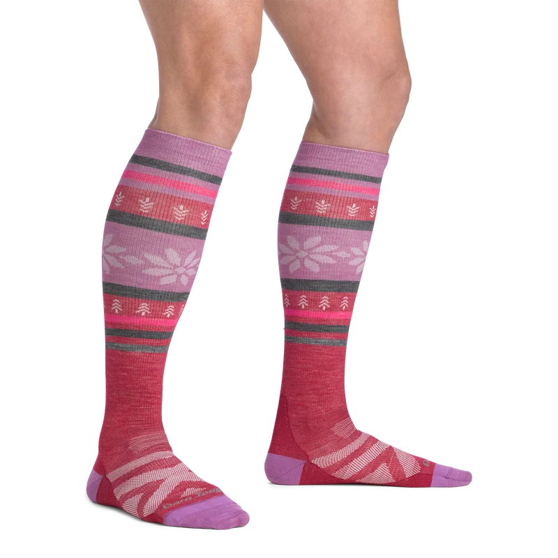 Women's Alpine Over-the-Calf Lightweight Ski & Snowboard Socks