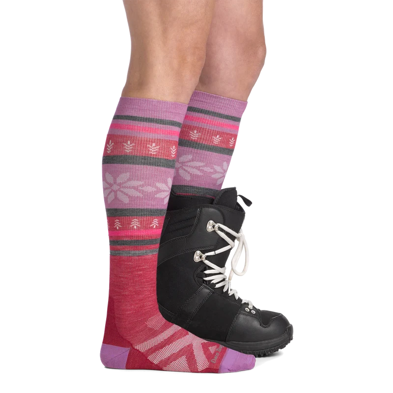 Women's Alpine Over-the-Calf Lightweight Ski & Snowboard Socks