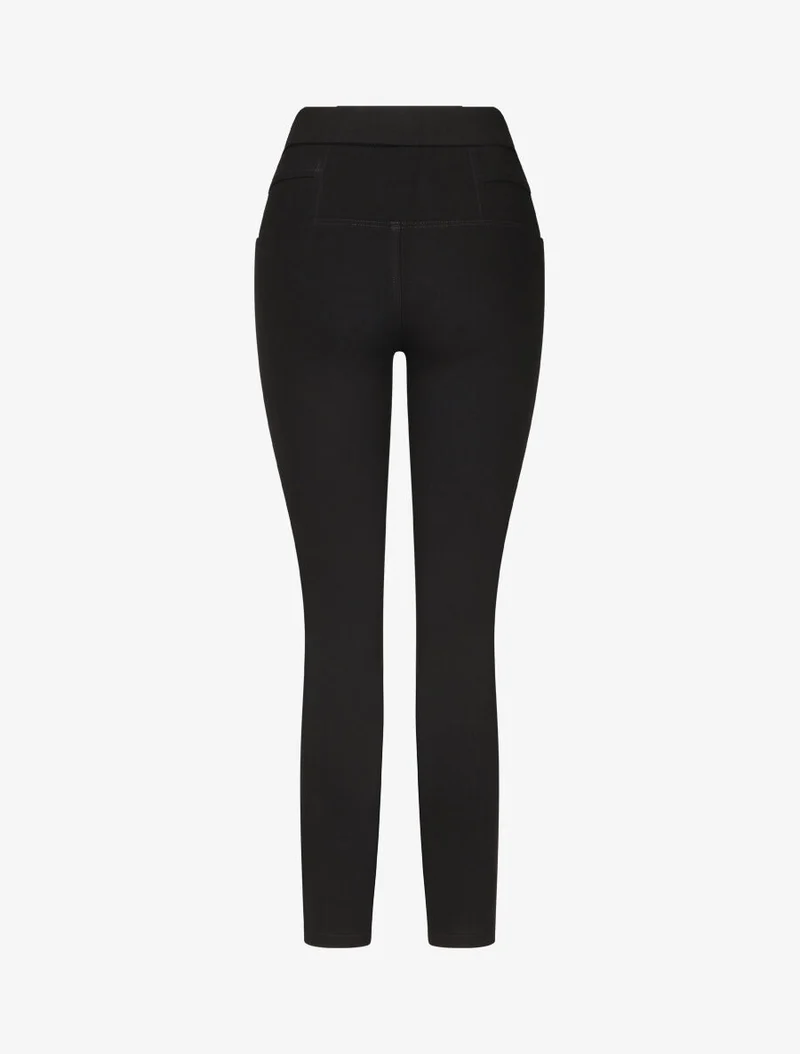 Jegging im Matrosenhosen-Stil - Schwarz