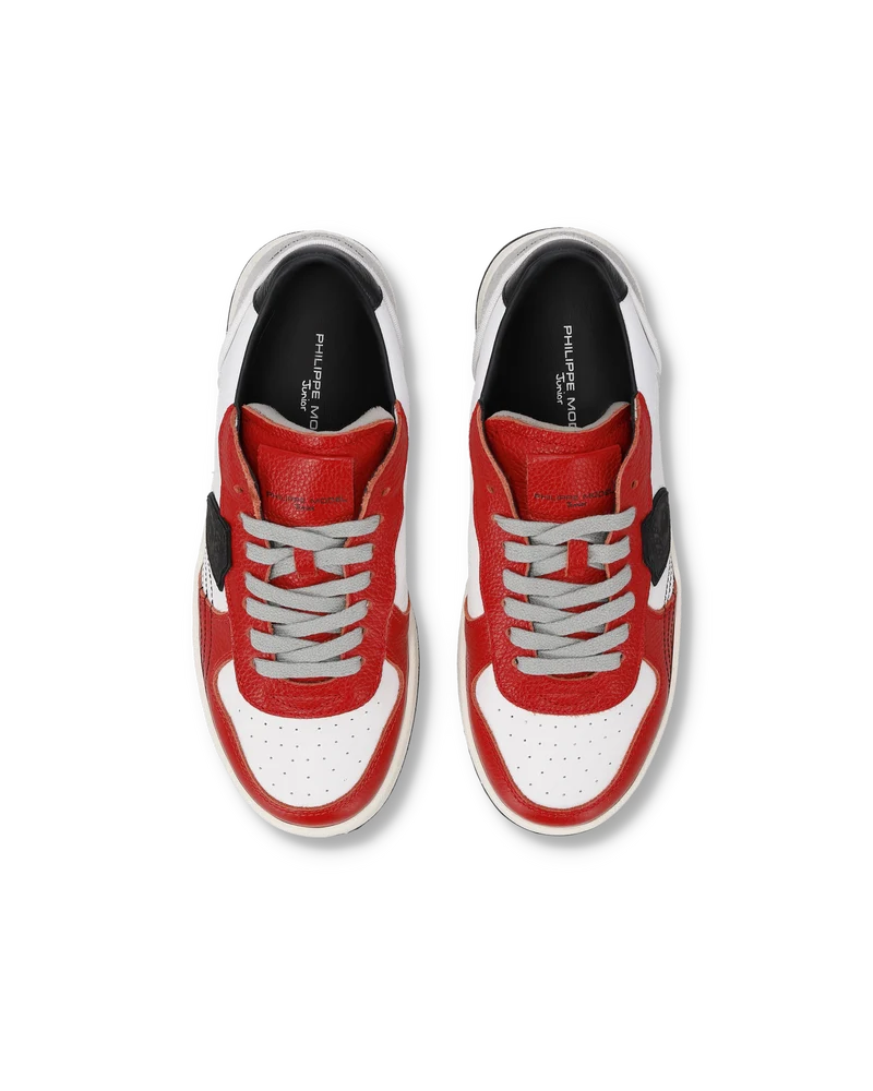Sneaker Pgal Junior, White Red Black