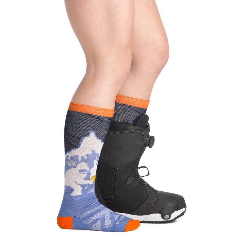 Kids Little Yeti Over-the-Calf Midweight Ski & Snowboard Socks