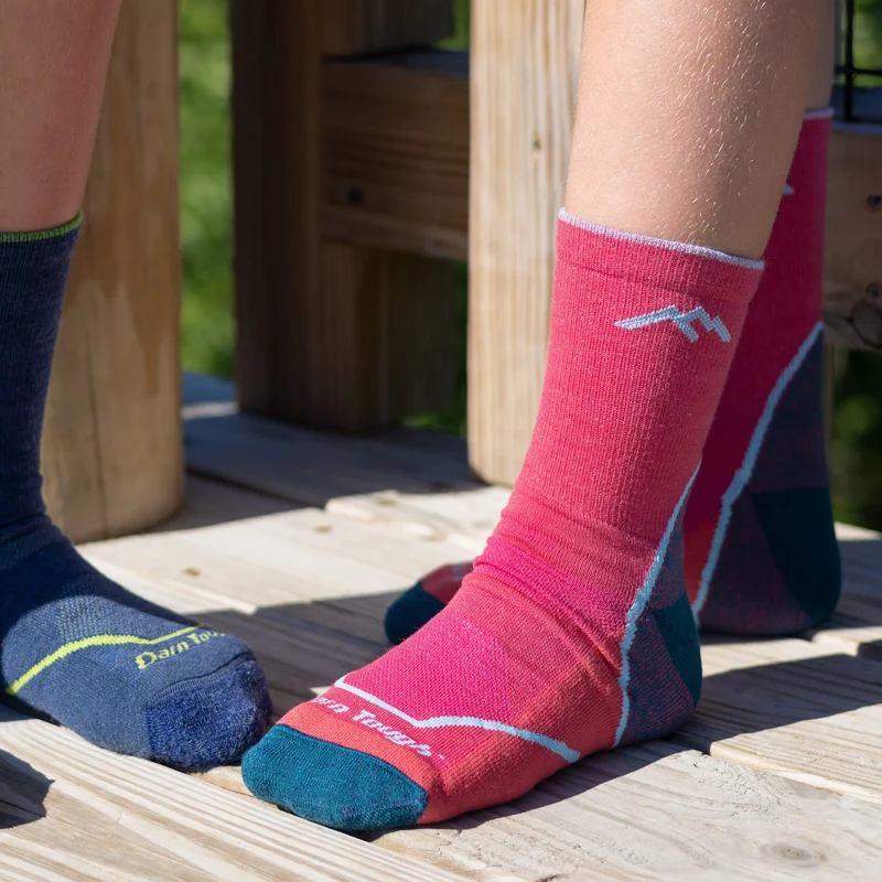 Kids Light Hiker Micro Crew Lightweight Hiking Socks