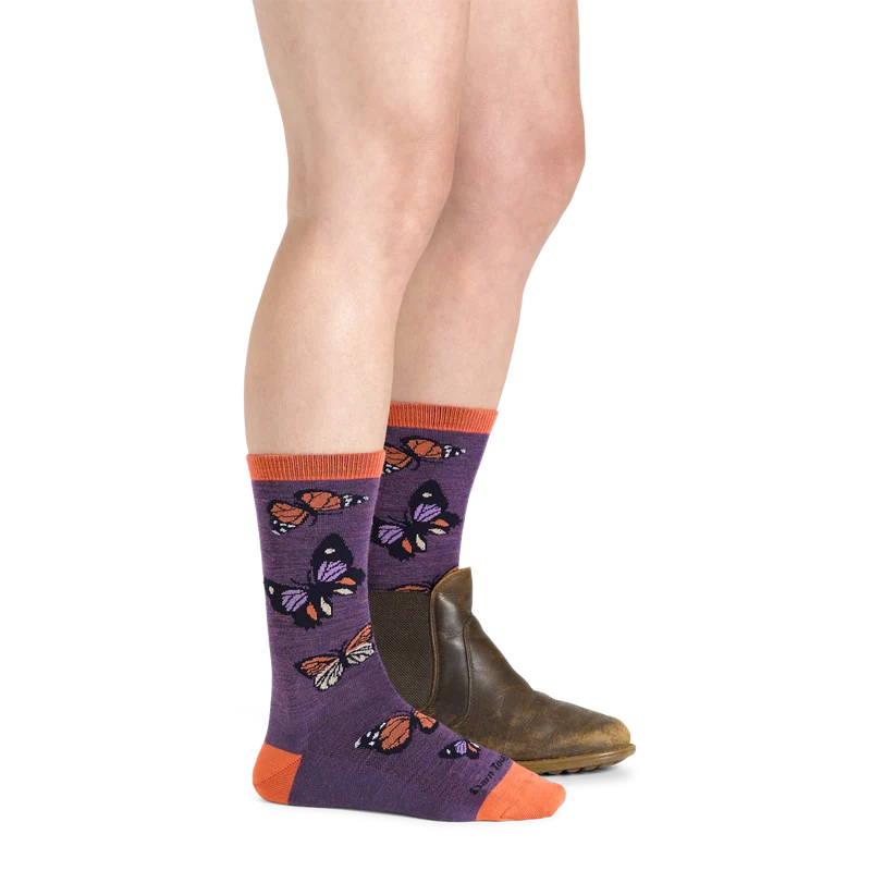 Women's Flutter Crew Lightweight Lifestyle Sock-Last Chance