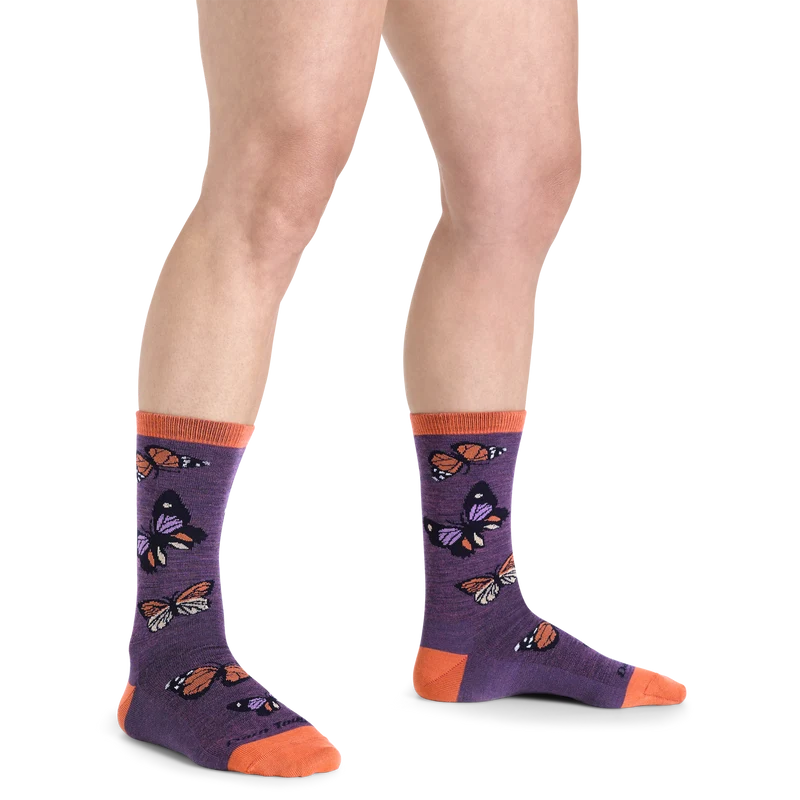 Women's Flutter Crew Lightweight Lifestyle Sock-Last Chance