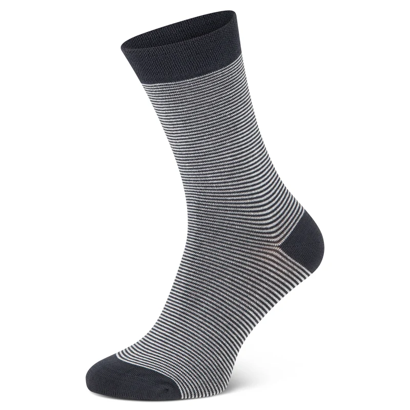 Bambus Viskose Ringelsocken mit feinen Streifen Softrand Unisex bamboo:line 3 bis 15 Paar