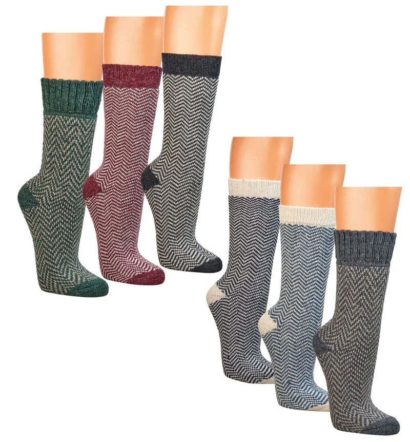 Fishermen Style Wollsocken mit Alpaka – 2er‑Pack
