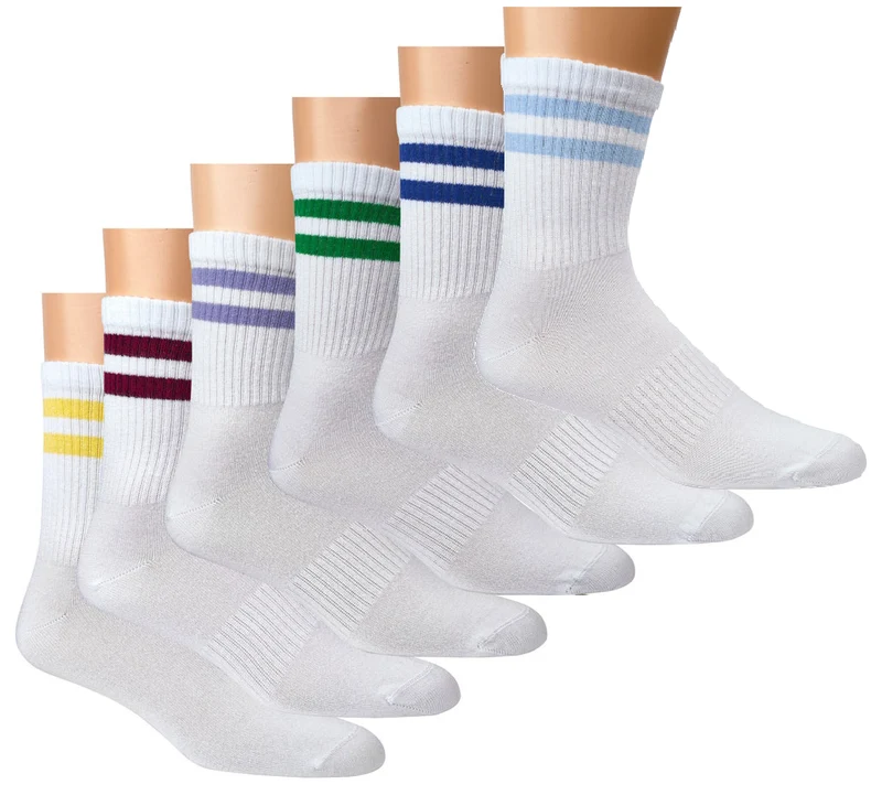 Bambus Crew Socken Tennissocken 2er-Pack – weich & atmungsaktiv