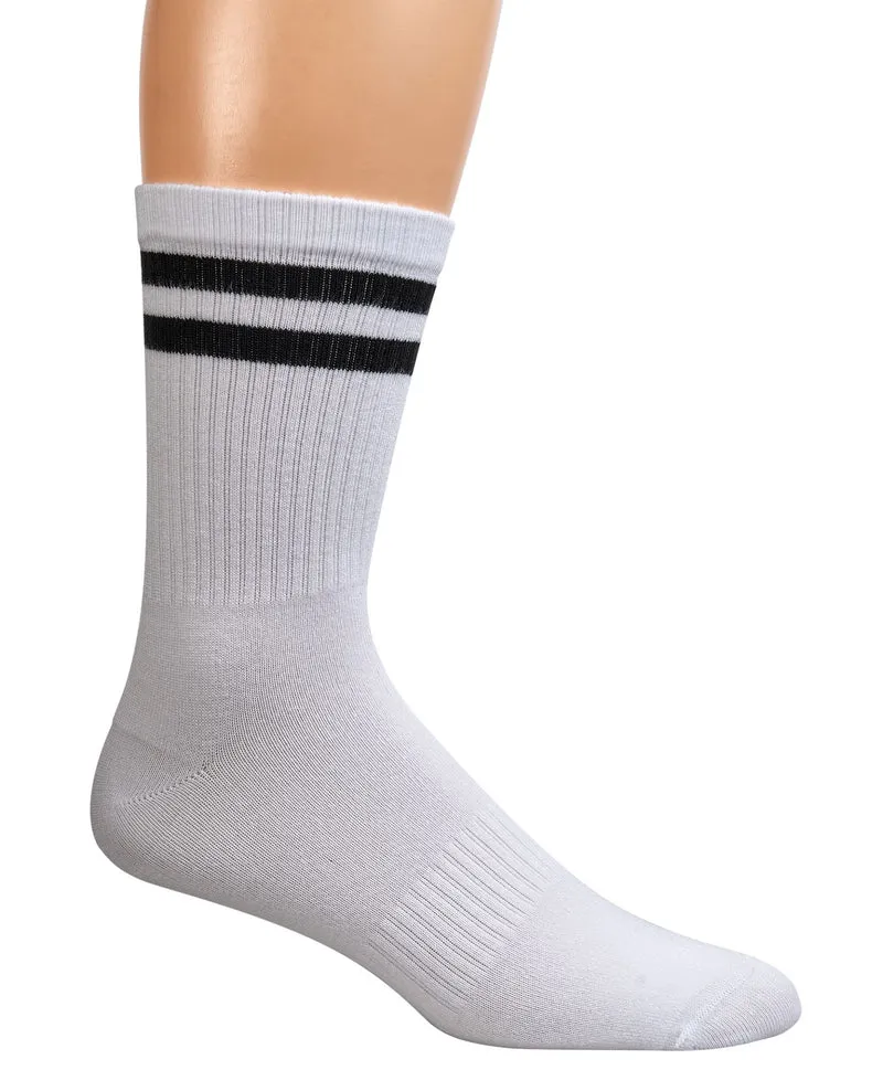 Bambus Crew Socken Tennissocken 2er-Pack – weich & atmungsaktiv