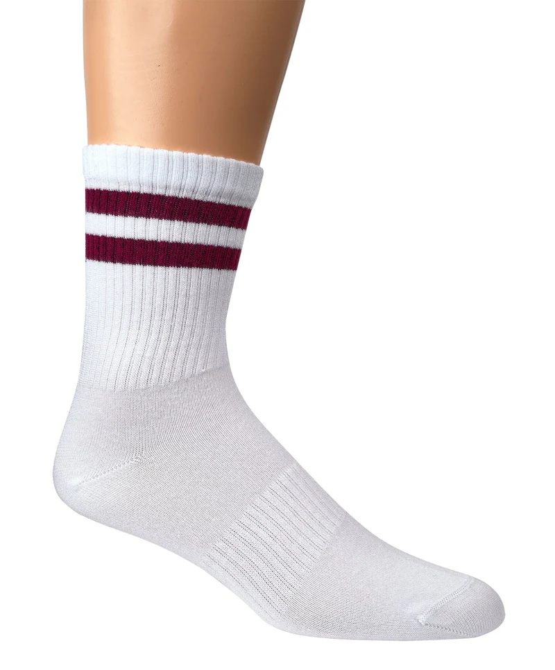 Bambus Crew Socken Tennissocken 2er-Pack – weich & atmungsaktiv