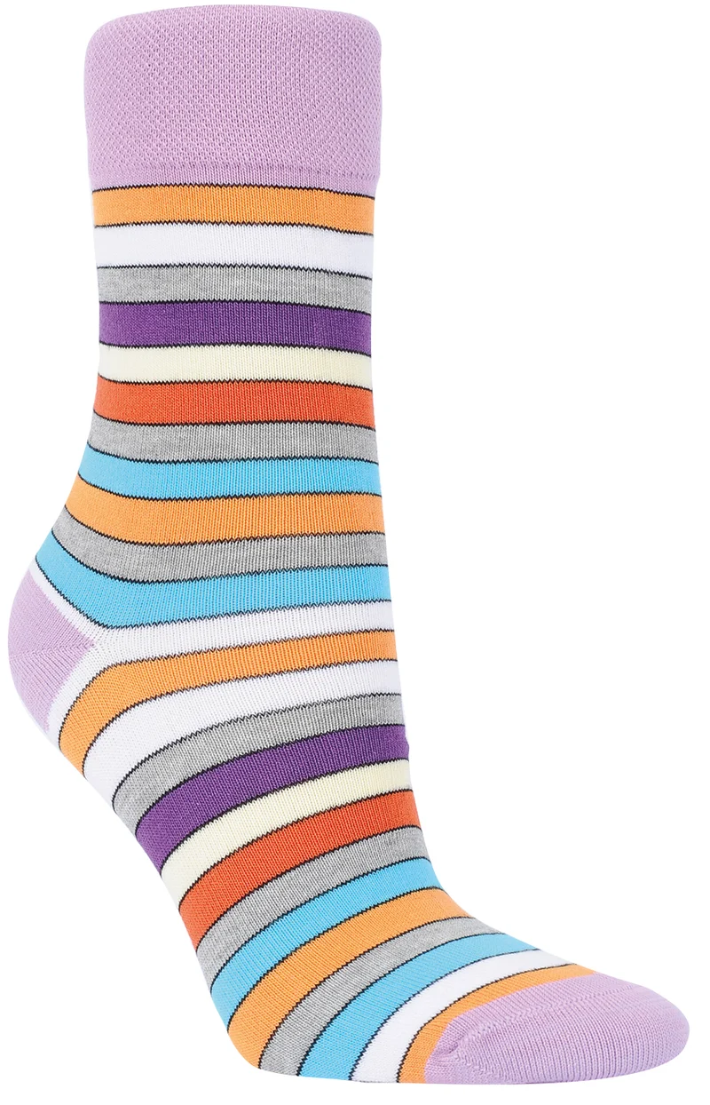 3-15 Paar RS Harmony Bambus Viskose Socken Damen bunte geringelte Socken mit Softrand