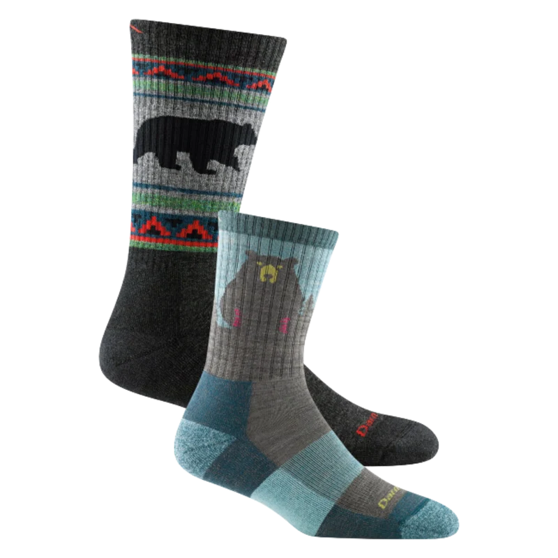 Men's and Women's Bear 2-Pack Hiking Socks