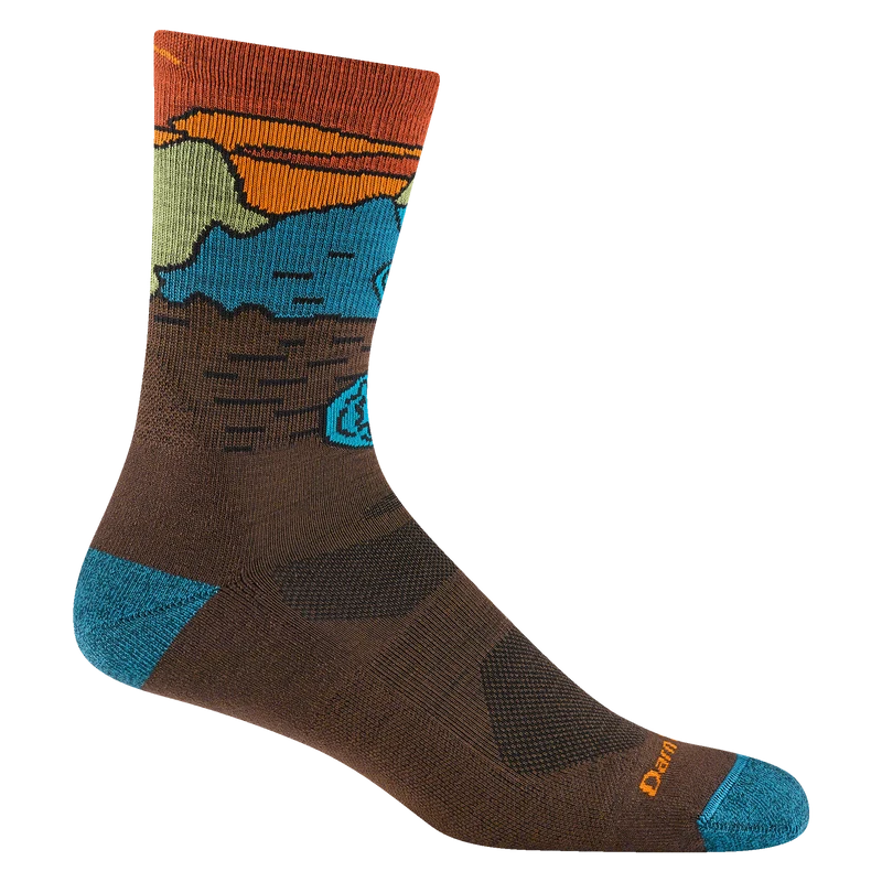 Men's Chasing Waterfalls Micro Crew Lightweight Hiking Socks