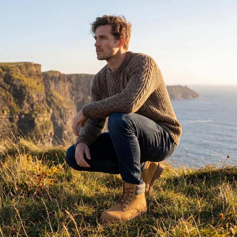Merino Leather Boot Men