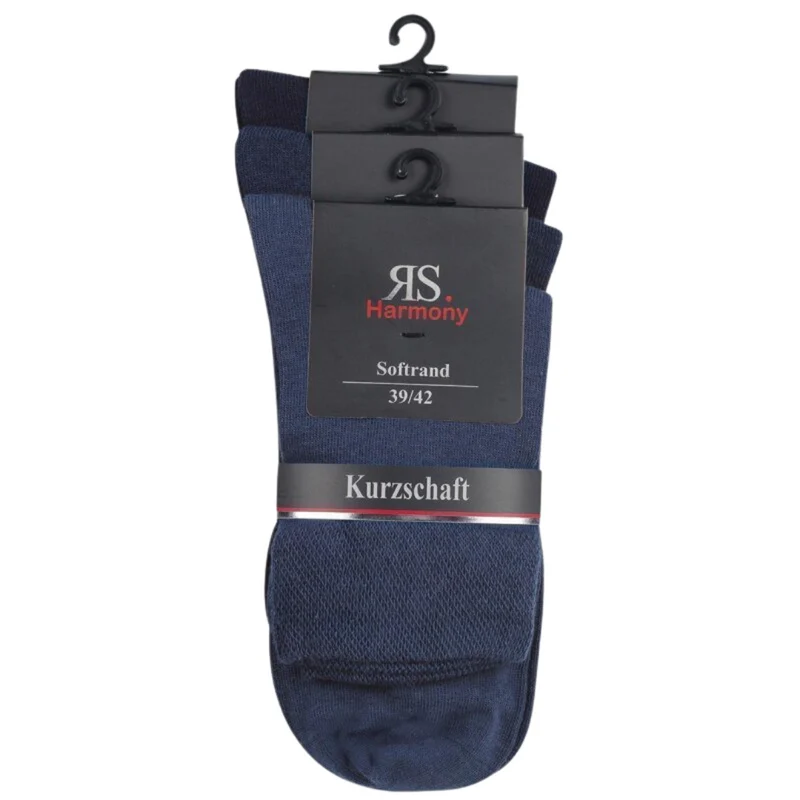 RS Harmony Kurzschaftsocken Herren Baumwolle mit Softrand | 3 bis 15 Paar