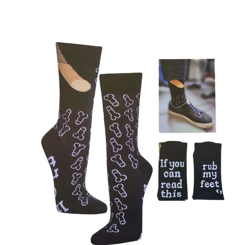 Lustige Socken mit Spruch – 2 Paar ‚Freche Lümmel‘ schwarz