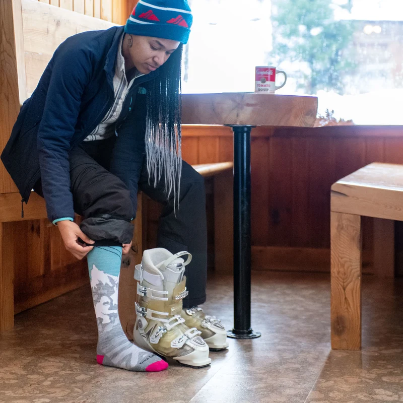 Women's Yeti Over-the-Calf Midweight Ski & Snowboard Socks