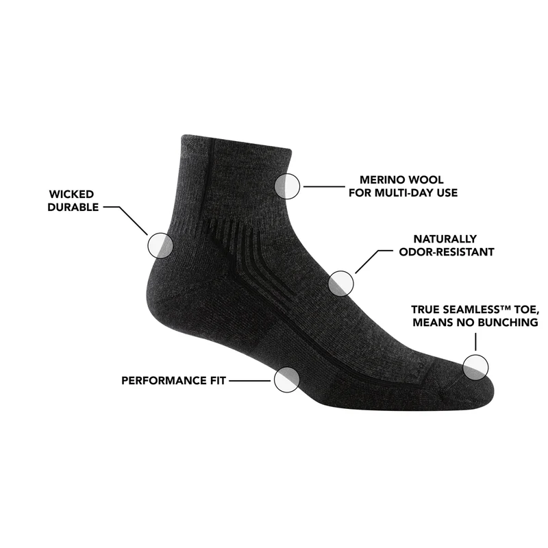 Men's Hiker Quarter Midweight Hiking Socks