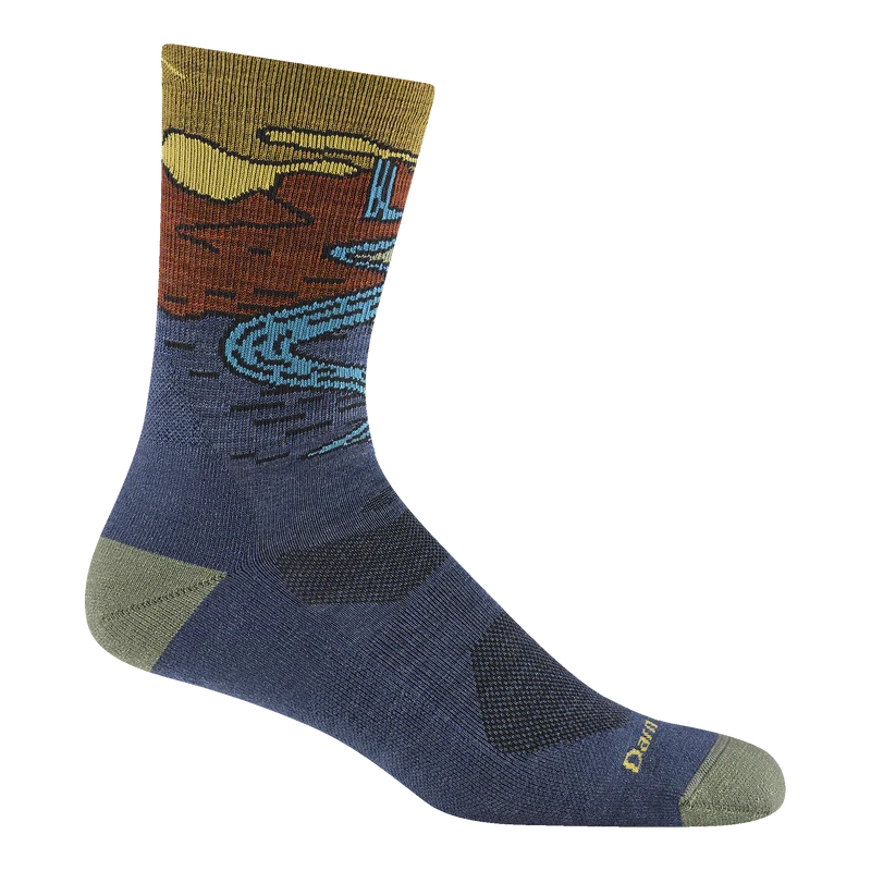 Men's Chasing Waterfalls Micro Crew Lightweight Hiking Socks