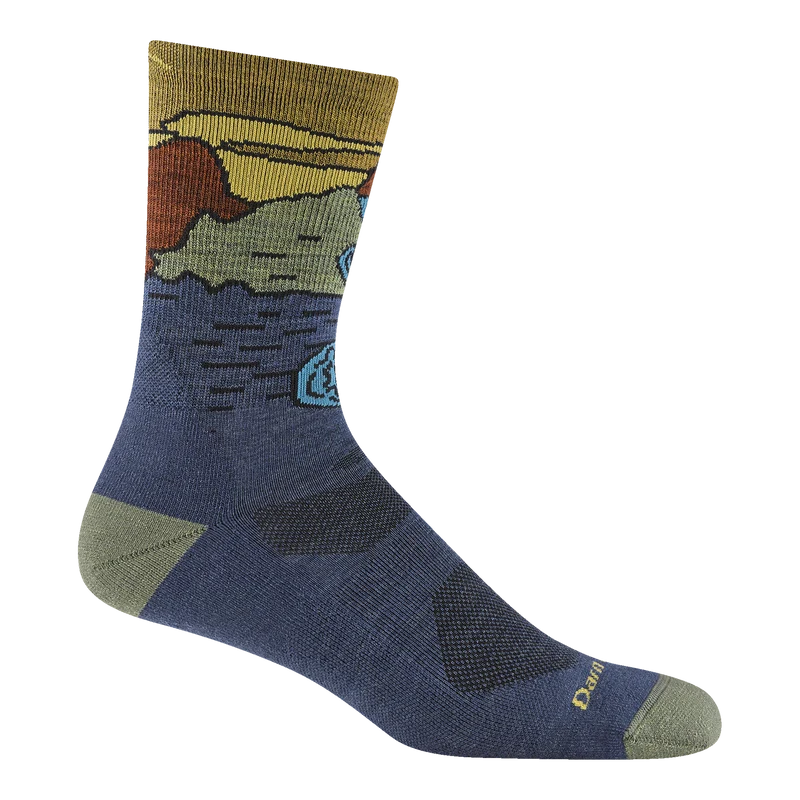 Men's Chasing Waterfalls Micro Crew Lightweight Hiking Socks