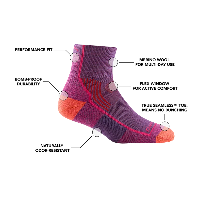 Women's Hiker Quarter Midweight Hiking Sock Last Chance