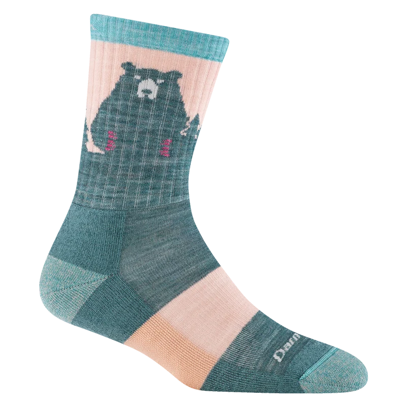 Women's Bear Town Micro Crew Lightweight Hiking Socks
