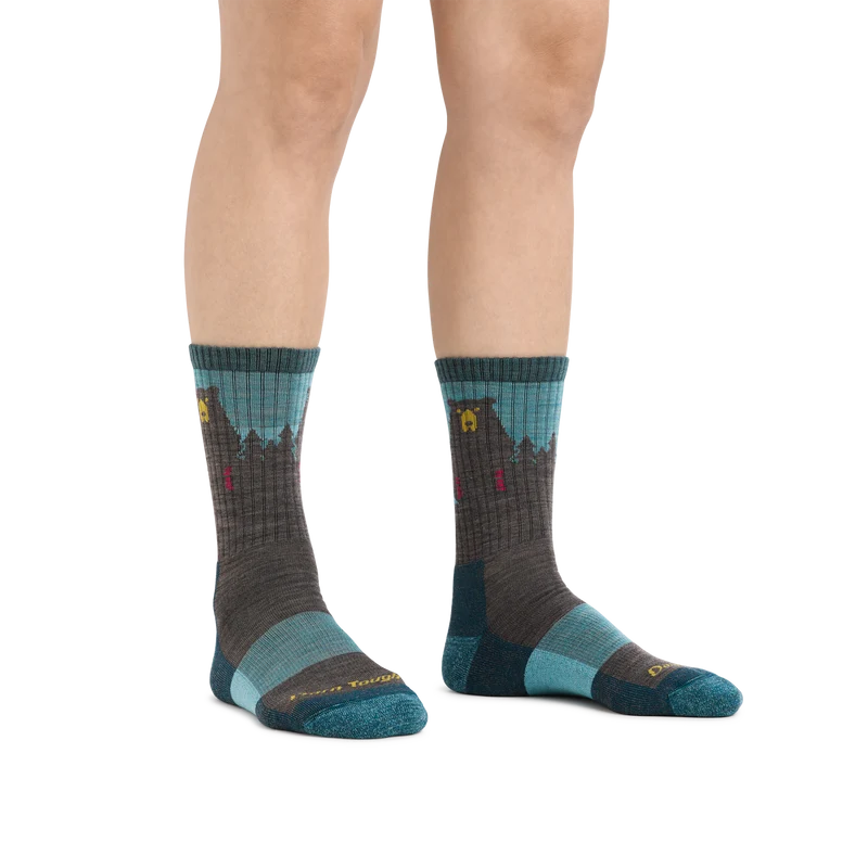 Women's Bear Town Micro Crew Lightweight Hiking Socks