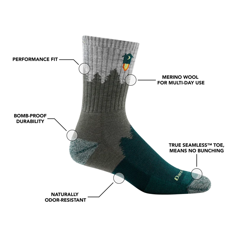 Men's Number 2 Micro Crew Midweight Hiking Socks