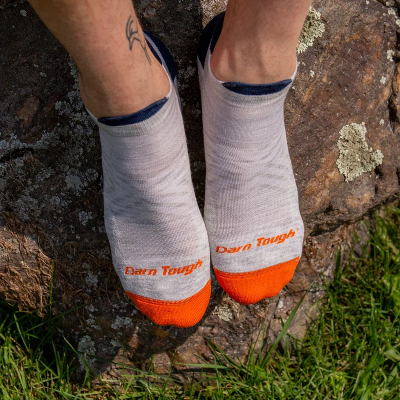 Men's Run No Show Tab Cushioned Ultra-Lightweight Running Socks