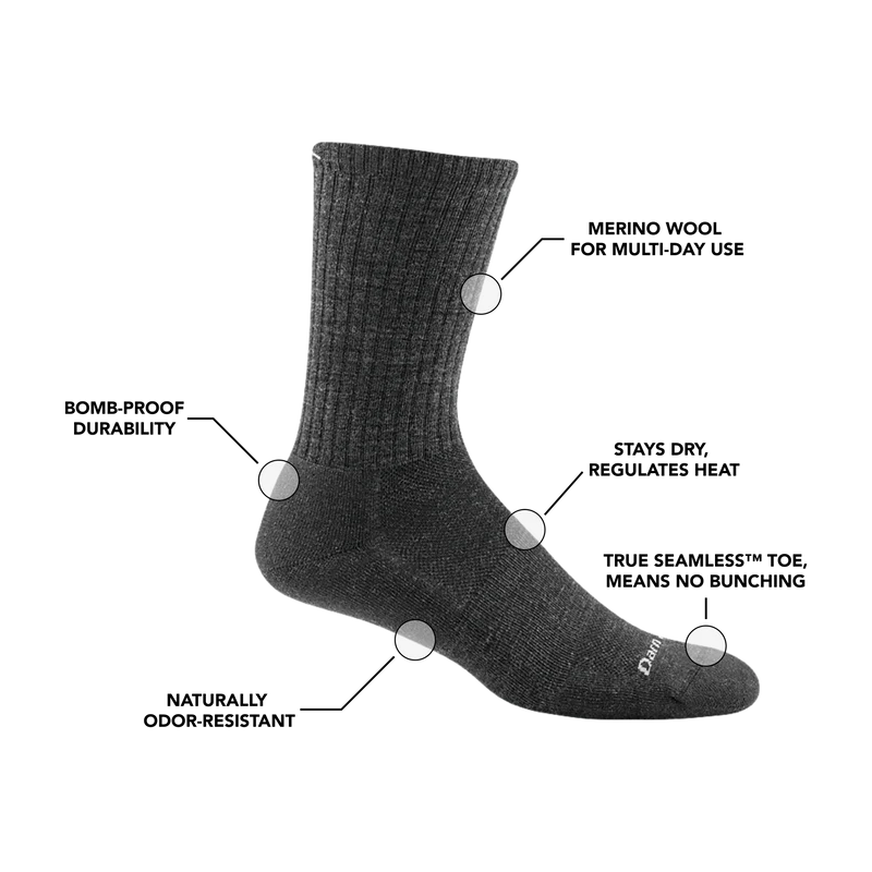 Men's The Standard Crew Cushioned Lightweight Lifestyle Socks
