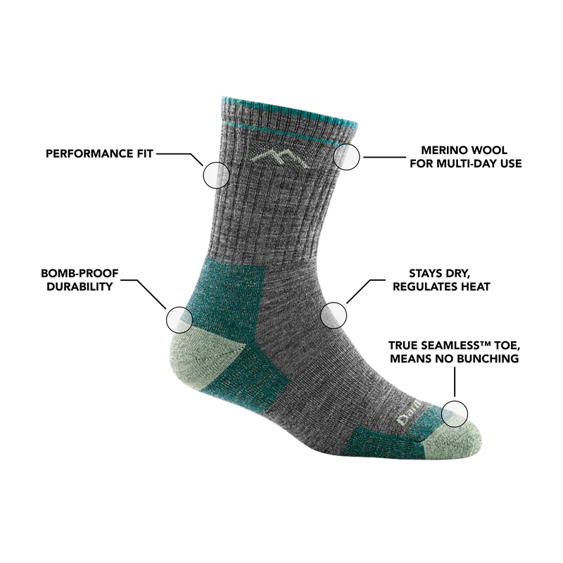 Women's Hiker Micro Crew Midweight Hiking Socks
