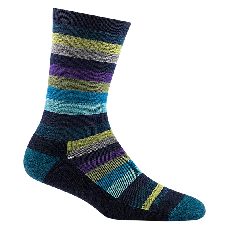 Women's Mystic Stripe Crew Lightweight Lifestyle Socks
