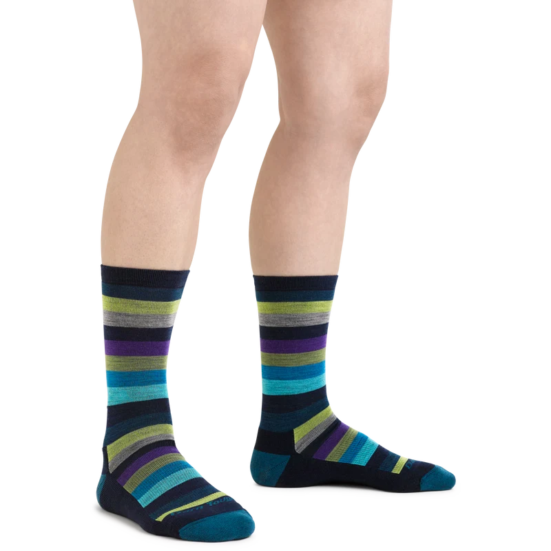 Women's Mystic Stripe Crew Lightweight Lifestyle Socks