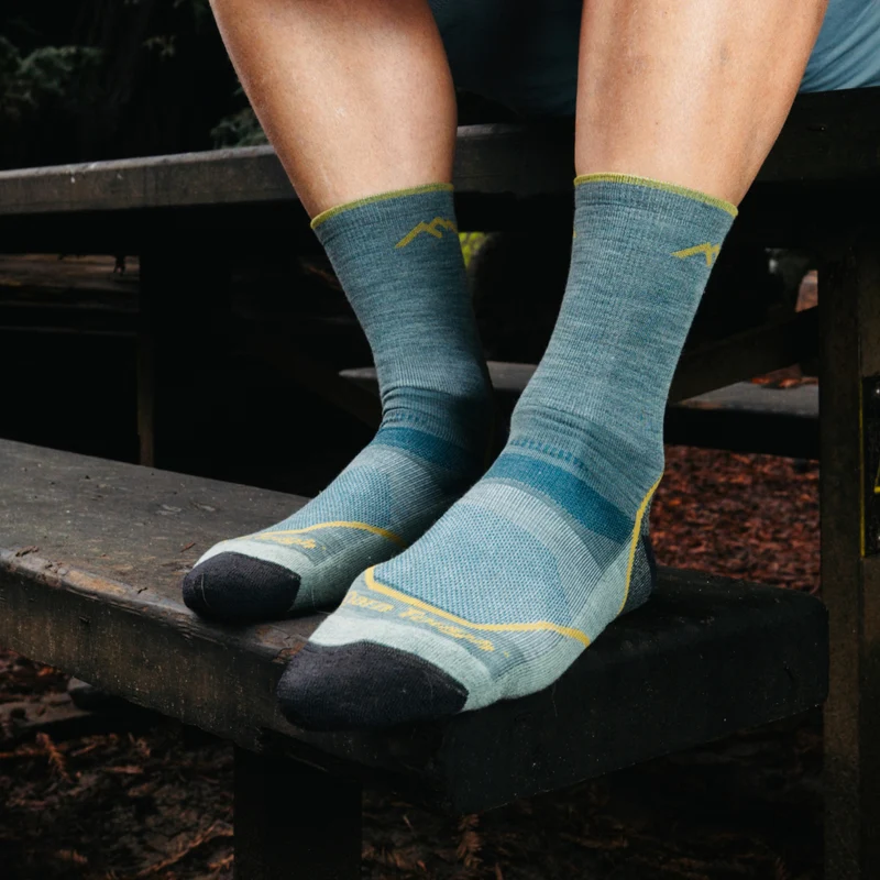 Men's Light Hiker Micro Crew Lightweight Hiking Socks