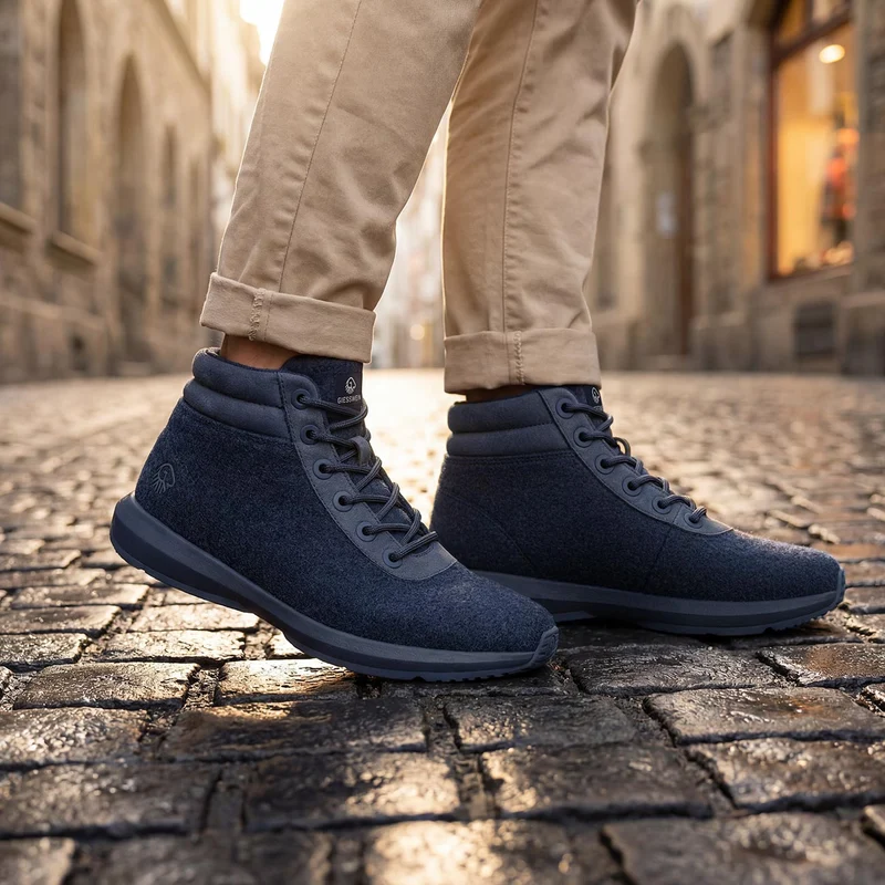 Wool Sneaker High Top Men