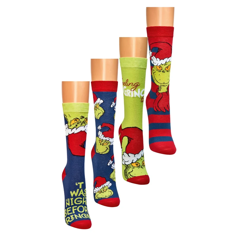 2 | 4 Paar Weihnachtssocken The Grinch™