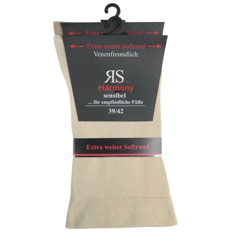 2-10 Paar Sensibel Socken mit extra weitem Softrand Venenfreundlich und Komfortabel