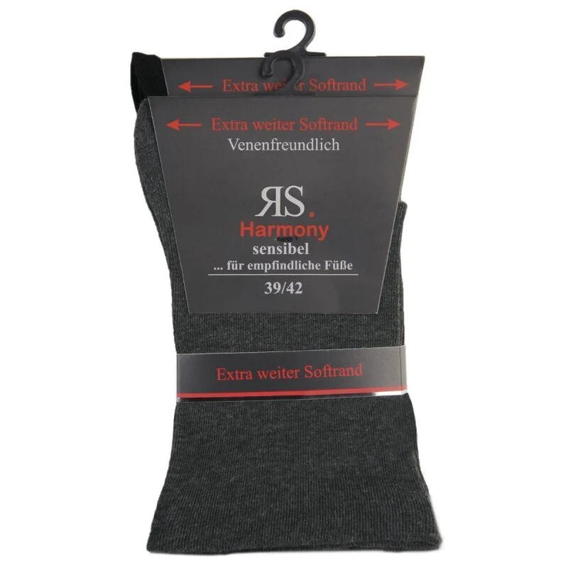 2-10 Paar Sensibel Socken mit extra weitem Softrand Venenfreundlich und Komfortabel