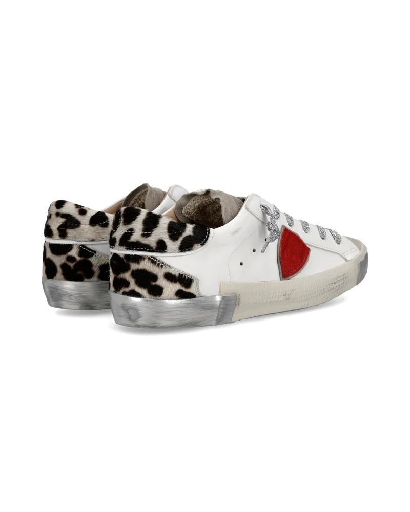 Sneakers Prsx Women, White Grey Animal-Print
