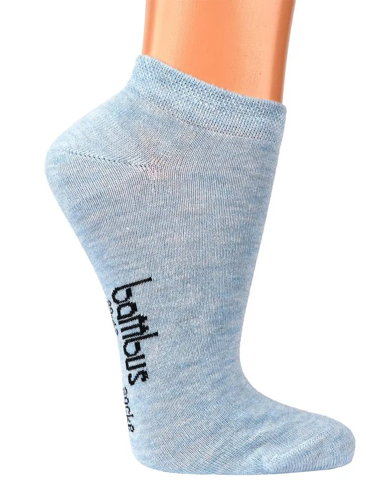 3-15 Paar Bambus Viskose Sneaker Socken melange Sneakersocken Damen Herren