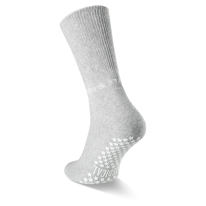 2 Paar ABS Diabetikersocken Stoppersocken mit extra dehnbarem Netz Bund