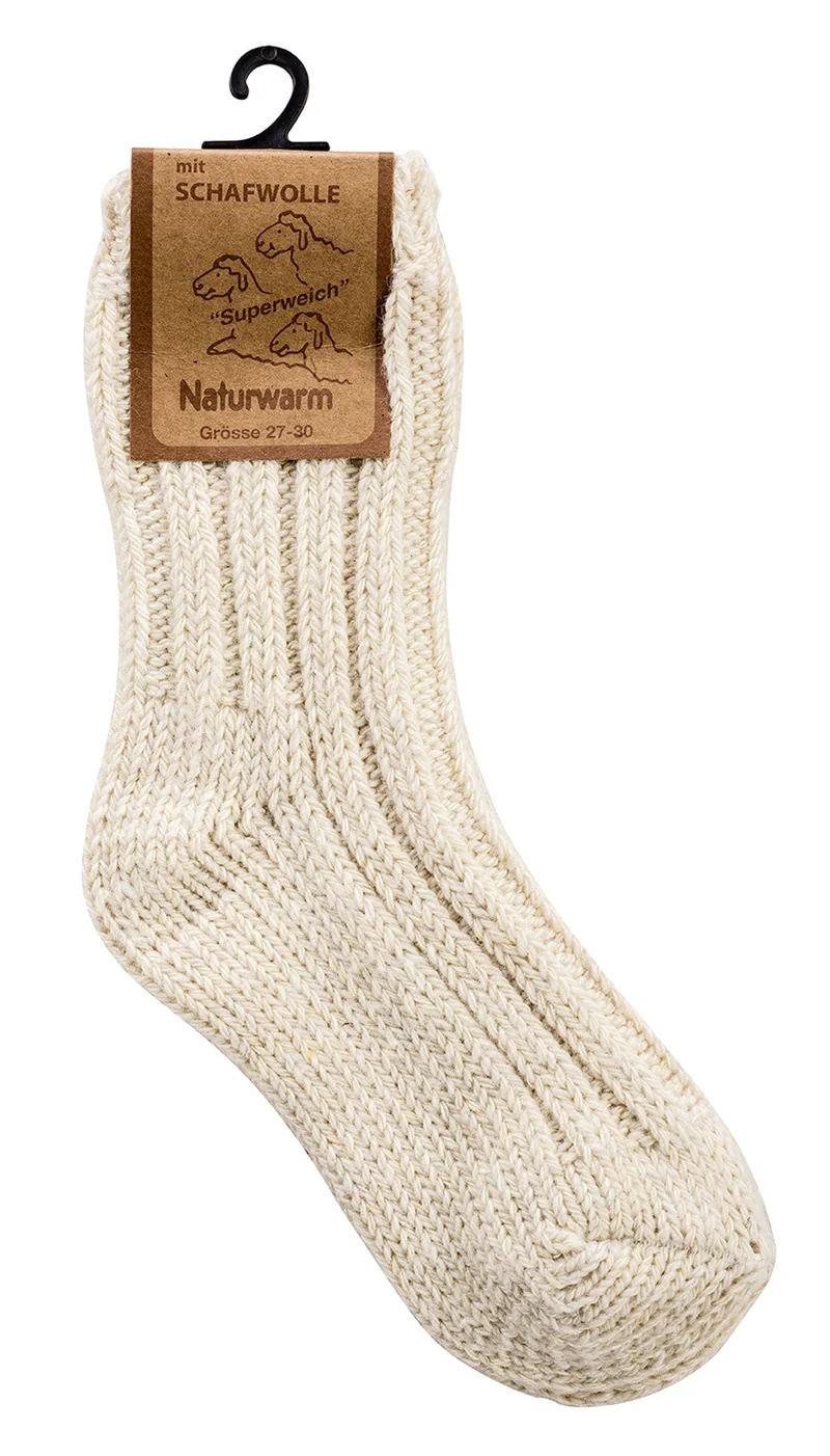 Norweger Socken Kinder dicke, warme Kinderstrümpfe mit Wolle 3 Paar