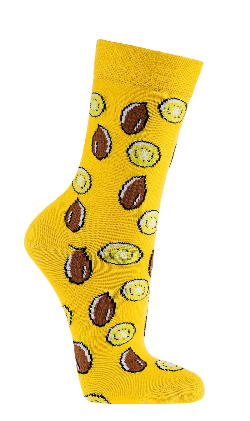 Bunte Socken Damen 3 Paar Baumwolle mit Motiven