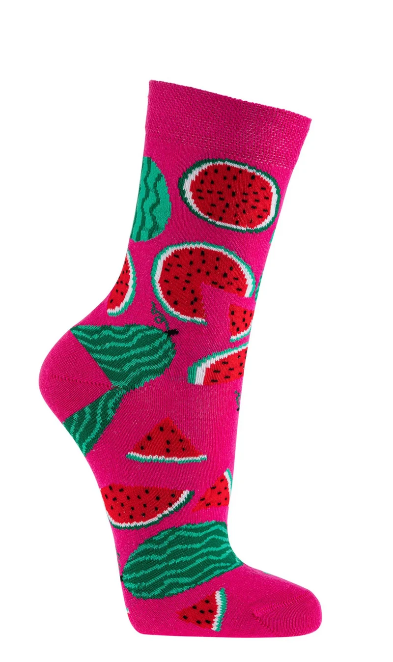 Bunte Socken Damen 3 Paar Baumwolle mit Motiven