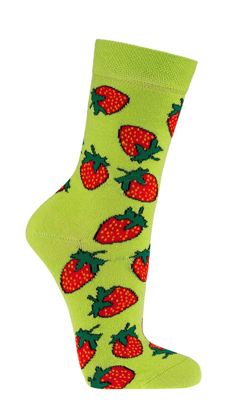 Bunte Socken Damen 3 Paar Baumwolle mit Motiven