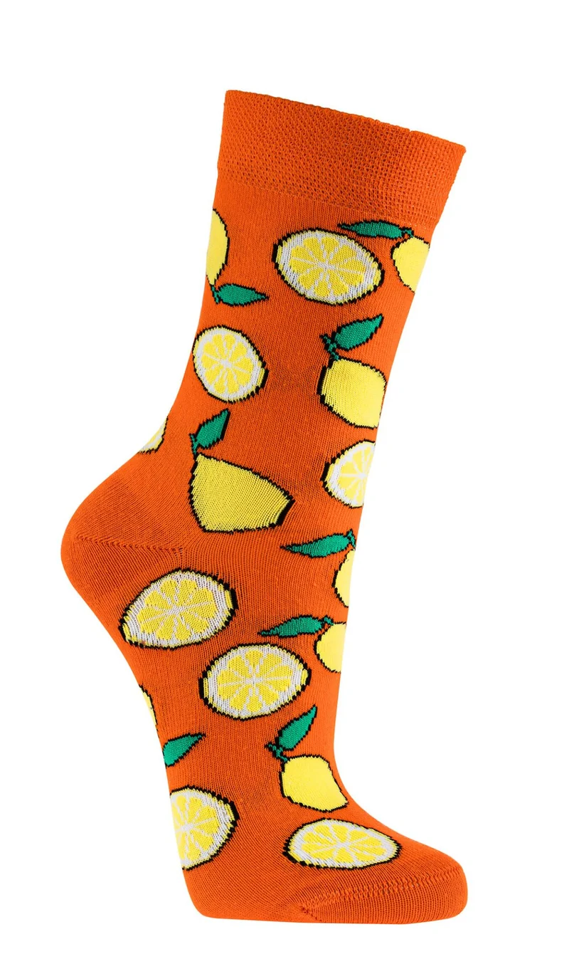 Bunte Socken Damen 3 Paar Baumwolle mit Motiven