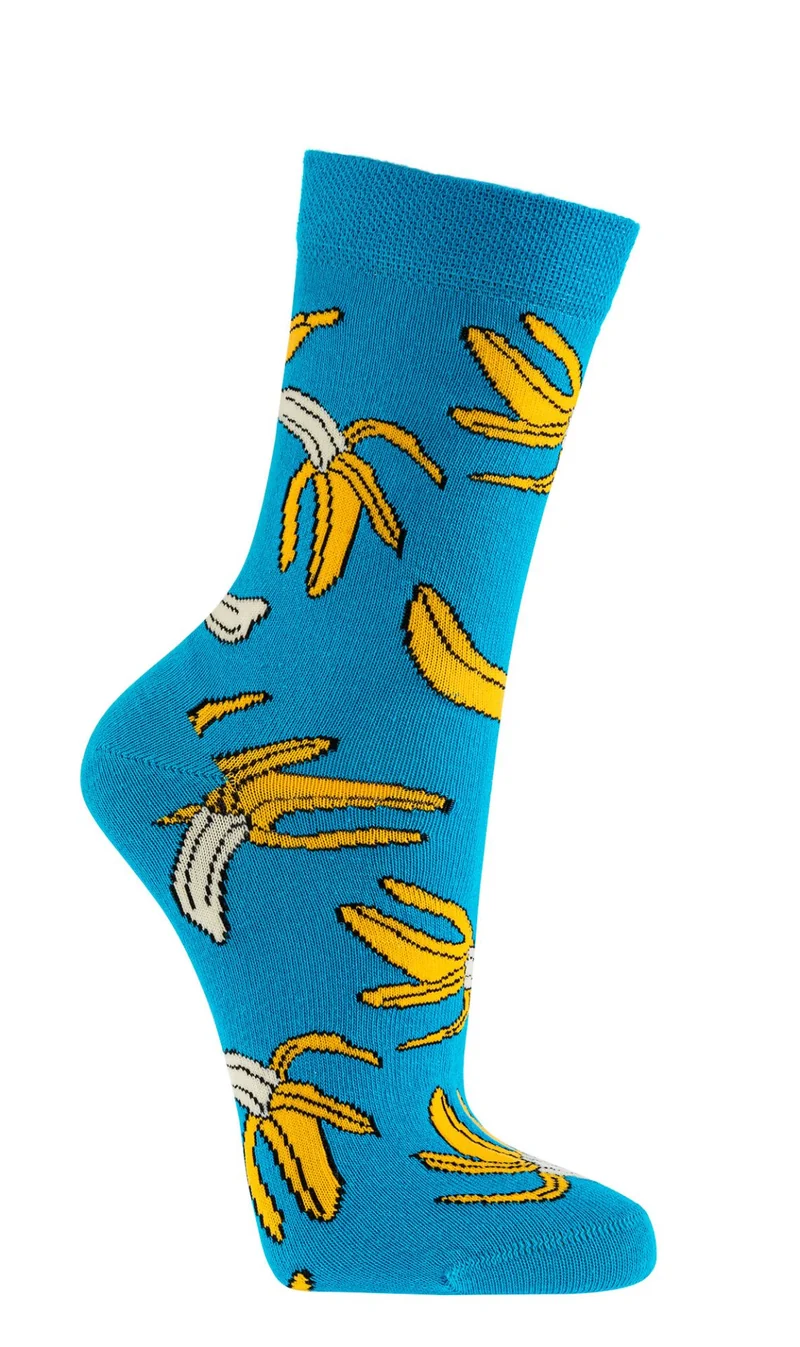 Bunte Socken Damen 3 Paar Baumwolle mit Motiven